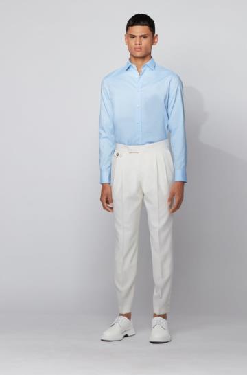 Koszula BOSS Slim Fit Głęboka Niebieskie Męskie (Pl67723)